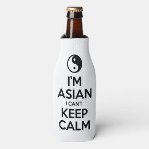 Rafraîchisseur Pour Bouteille Je suis asiatique, je ne peux pas rester calme