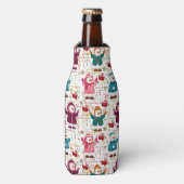 Rafraîchisseur Pour Bouteille Joyeux Snowmen de Noël (Bottle Devant)