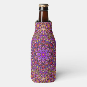 Rafraîchisseur Pour Bouteille Kaléidoscope pourpre vintage de motif de tuile