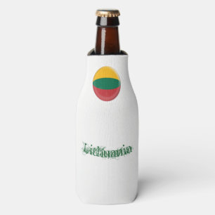 Rafraîchisseur Pour Bouteille La Lithuanie, le drapeau vert et jaune rouge