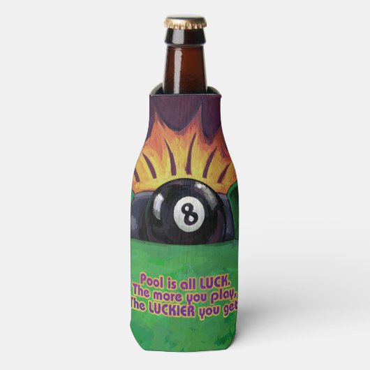 Rafraîchisseur Pour Bouteille La piscine est la chance (Bottle Devant)