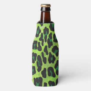 Rafraîchisseur Pour Bouteille Léopard noir et vert