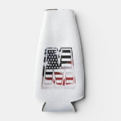 Rafraîchisseur Pour Bouteille Lettre M Monogramme Initial USA (Devant)