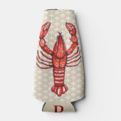 Rafraîchisseur Pour Bouteille Louisiane Cajun Crawfish & Fleur De Lis (Devant)