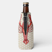 Rafraîchisseur Pour Bouteille Louisiane Cajun Crawfish & Fleur De Lis (Bouteille Dos)