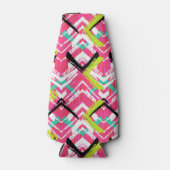 Rafraîchisseur Pour Bouteille Main Drawn Rose Zig Zag (Devant)