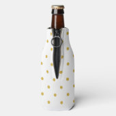 Rafraîchisseur Pour Bouteille Mangez Boire et être Joyeux - pois design (Bouteille Dos)