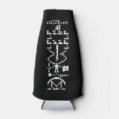 Rafraîchisseur Pour Bouteille Message binaire Arecibo 1974 (Devant)