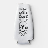 Rafraîchisseur Pour Bouteille Message binaire Arecibo 1974 (Devant)