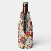 Rafraîchisseur Pour Bouteille Modèle floral dans style rétro 4 (Bouteille Dos)