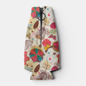 Rafraîchisseur Pour Bouteille Modèle floral dans style rétro 4 (Dos)