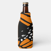 Rafraîchisseur Pour Bouteille Monarque Papillon noir-blanc-orange adaptation (Bottle Devant)
