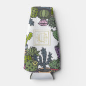 Rafraîchisseur Pour Bouteille Monogramme de cactus C (Devant)