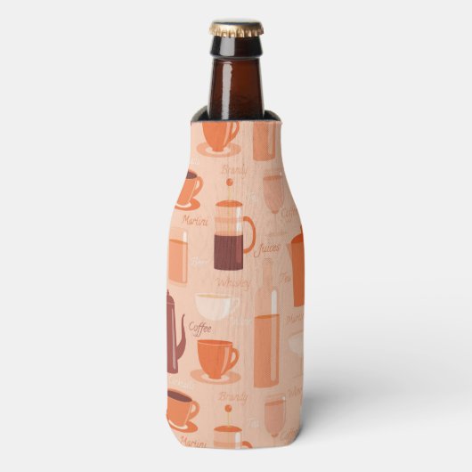 Rafraîchisseur Pour Bouteille Motif avec boissons et texte (Bottle Devant)