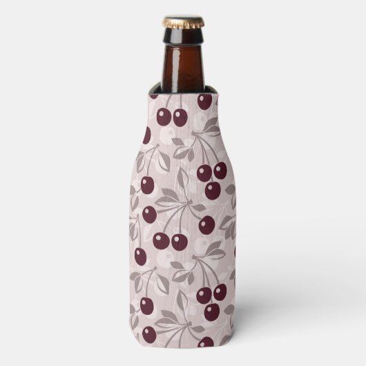 Rafraîchisseur Pour Bouteille Motif avec cerises 2 (Bottle Devant)