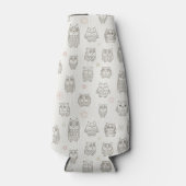 Rafraîchisseur Pour Bouteille Motif avec chouettes (Devant)