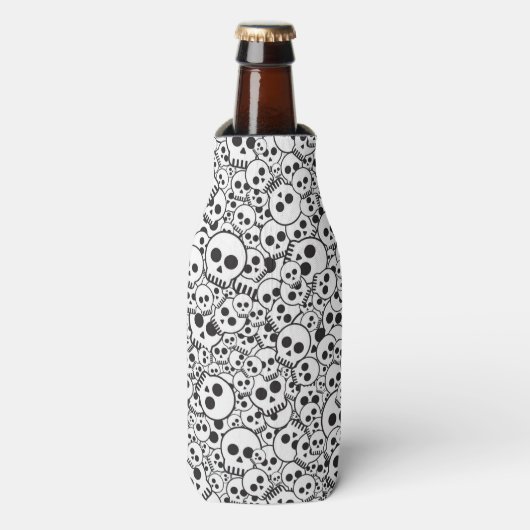 Rafraîchisseur Pour Bouteille Motif avec crâne (Bottle Devant)