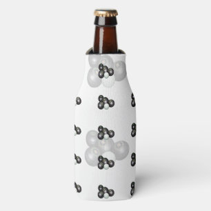 Rafraîchisseur Pour Bouteille Motif Black White Lawn Bowls,