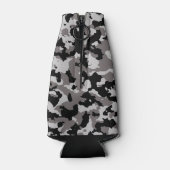 Rafraîchisseur Pour Bouteille Motif de camouflage gris militaire (Dos)