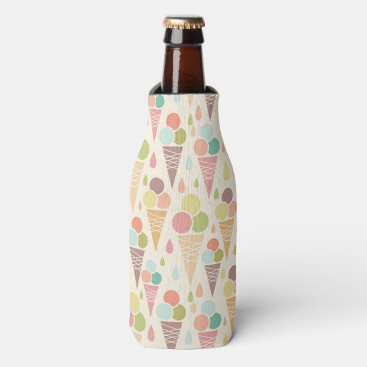Rafraîchisseur Pour Bouteille Motif de cônes glacés (Bottle Devant)
