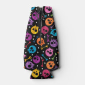 Rafraîchisseur Pour Bouteille Motif de crânes (Dos)