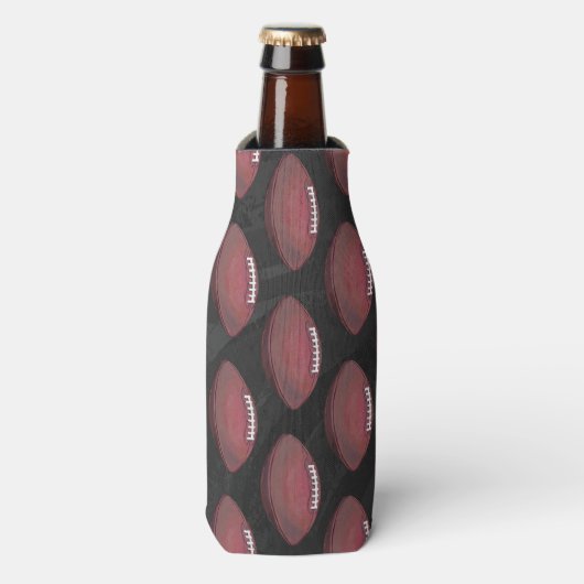 Rafraîchisseur Pour Bouteille Motif de football peint (Bottle Devant)