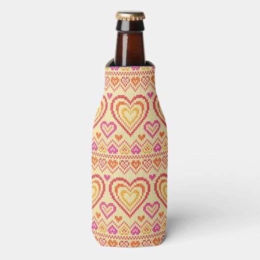 Rafraîchisseur Pour Bouteille Motif de la Saint Valentin (Bottle Devant)