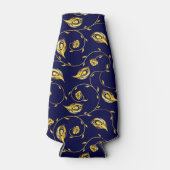 Rafraîchisseur Pour Bouteille Motif de Peacock Sari (Devant)