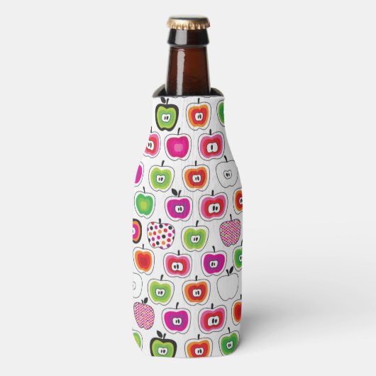 Rafraîchisseur Pour Bouteille Motif de pomme rétro mignon (Bottle Devant)