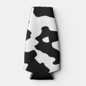 Rafraîchisseur Pour Bouteille Motif de vache noir et blanc (Devant)