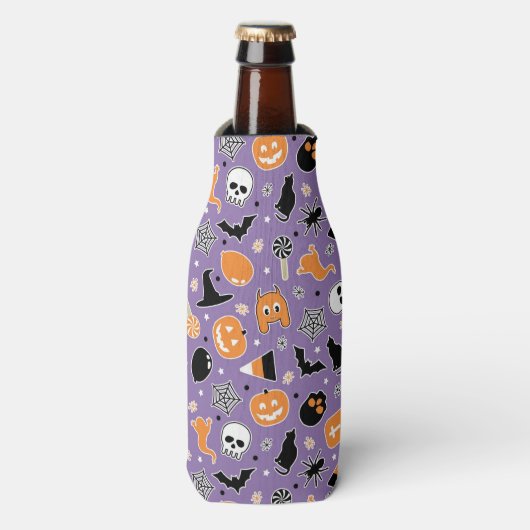 Rafraîchisseur Pour Bouteille Motif d'Halloween (Bottle Devant)