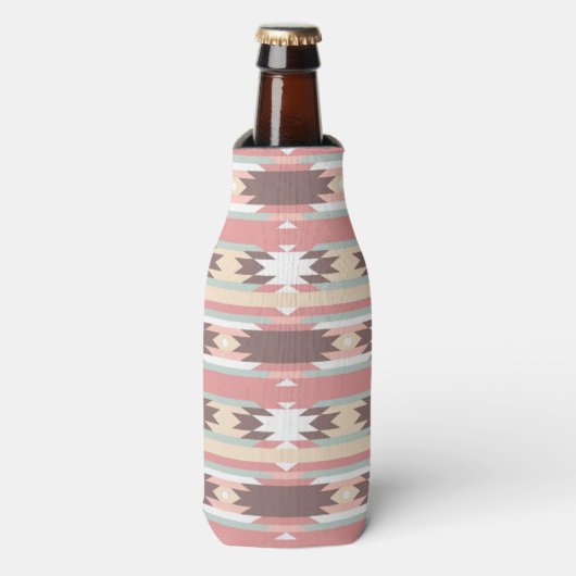 Rafraîchisseur Pour Bouteille Motif géométrique de style aztèque 2 (Bottle Devant)