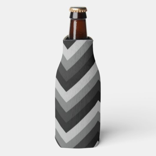 Rafraîchisseur Pour Bouteille Motif Retro Zig Zag Chevron (Bottle Devant)