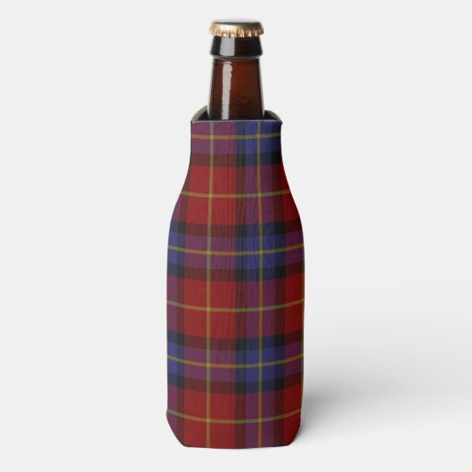 Rafraîchisseur Pour Bouteille Motif Tartan (Bottle Devant)
