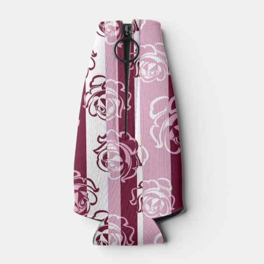 Rafraîchisseur Pour Bouteille Motif trié avec roses (Dos)