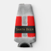 Rafraîchisseur Pour Bouteille Noël en juillet Bière Père Noël (Devant)