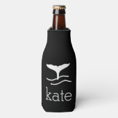 Rafraîchisseur Pour Bouteille Nom avec la queue de baleine (Bottle Devant)