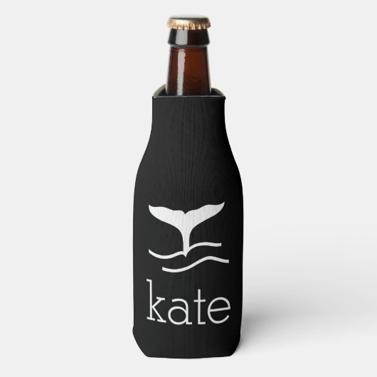 Rafraîchisseur Pour Bouteille Nom avec la queue de baleine (Bottle Devant)