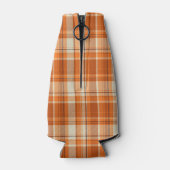 Rafraîchisseur Pour Bouteille Orange plaid (Dos)