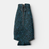 Rafraîchisseur Pour Bouteille Parties scintillant bleu Turquoise d'Aqua foncé (Dos)