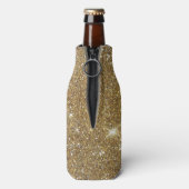 Rafraîchisseur Pour Bouteille Parties scintillant Or de luxe - Image imprimée (Bouteille Dos)