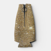 Rafraîchisseur Pour Bouteille Parties scintillant Or de luxe - Image imprimée (Dos)