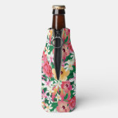 Rafraîchisseur Pour Bouteille Pattern tropical hibiscus (Bouteille Dos)