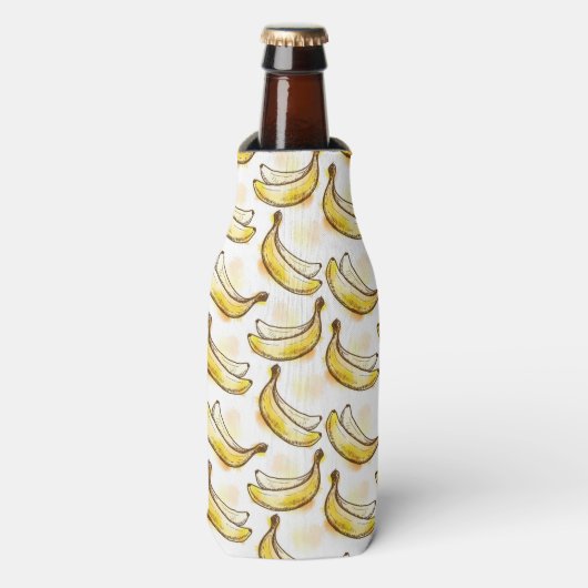 Rafraîchisseur Pour Bouteille Pattern with banana (Bottle Devant)