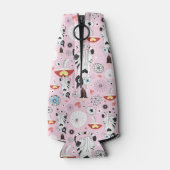 Rafraîchisseur Pour Bouteille patternes of cats and flowerwer (Dos)