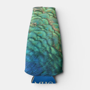 Rafraîchisseur Pour Bouteille Peacock Plumes I Colorful Abstrait Nature Design