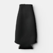 Rafraîchisseur Pour Bouteille Personnaliser simple Noir couleur solide (Devant)