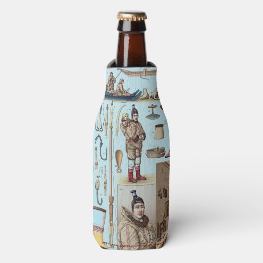 Rafraîchisseur Pour Bouteille "Peuples Esquimaux" (Bottle Devant)