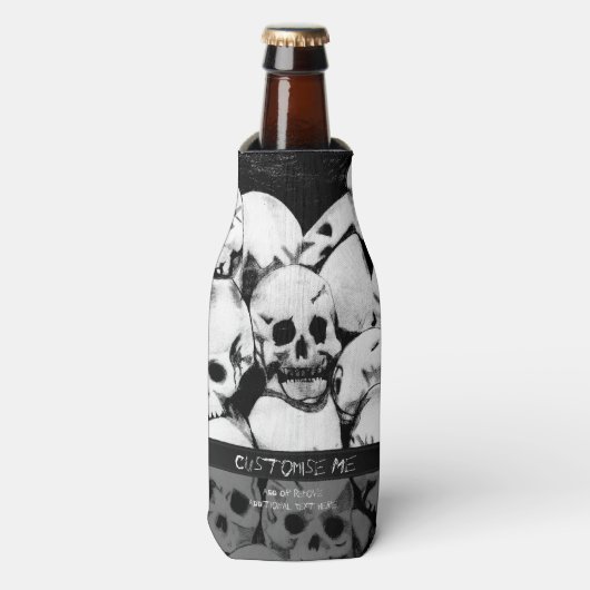 Rafraîchisseur Pour Bouteille Pile-O-Skulls (Bottle Devant)