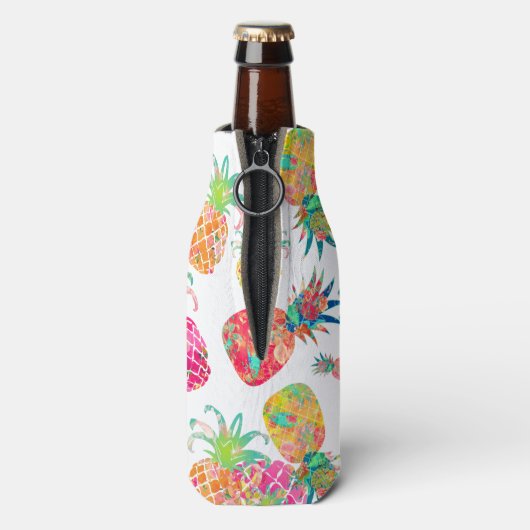 Rafraîchisseur Pour Bouteille PixDezines Aloha Pineapples Motif/do-it-yourself a (Bouteille Dos)